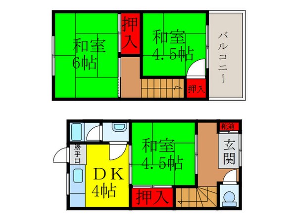 藤阪文化の物件間取画像